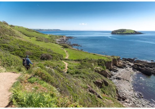 South West Coast Path near the sea