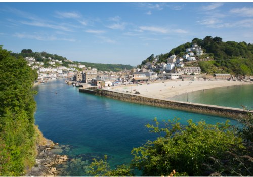 Looe coastline and harbour